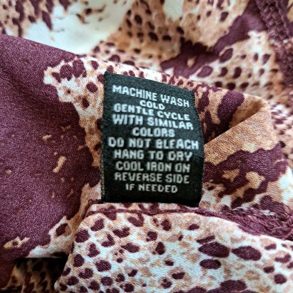 J For Justify Snake Print Button Up Top Size XL - Picture 8 of 9